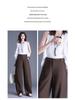 Neuer Eingang Schlankmachende High-Waist Hosen mit Fall - Vielseitiges Schlankes & Weiter Bein Design für Freizeitkleidung