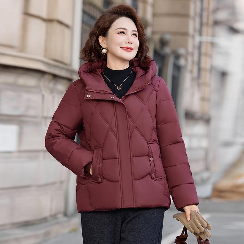 

Пуховики, зимние куртки с хлопковой подкладкой, куртки с капюшоном, новая осенне-зимняя одежда с хлопковой подкладкой, теплая и утолщенная женская 5XL [recommended 150-80kg]