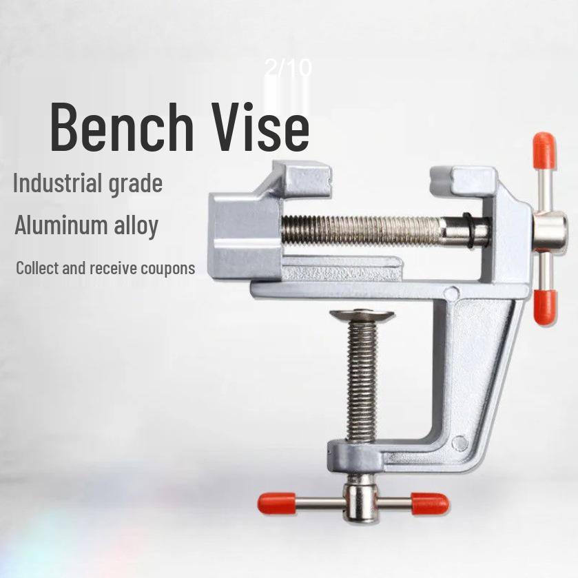 Multi-functional Mini Flat Jaw Bench Vise for Household Workbench