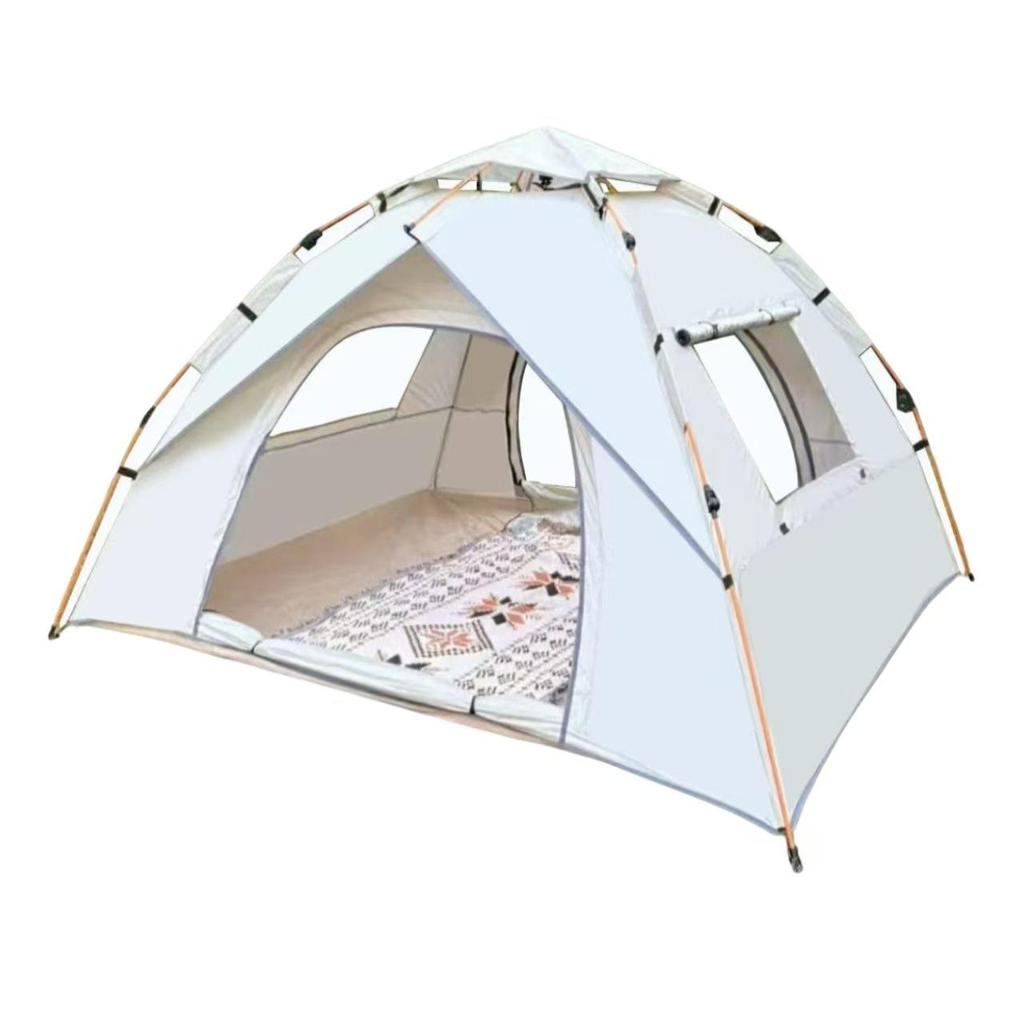 Mongolian Yurt Outdoor Tent: Automatic Setup, Sun/Rain/Insect Protection, Fits 3-4 People