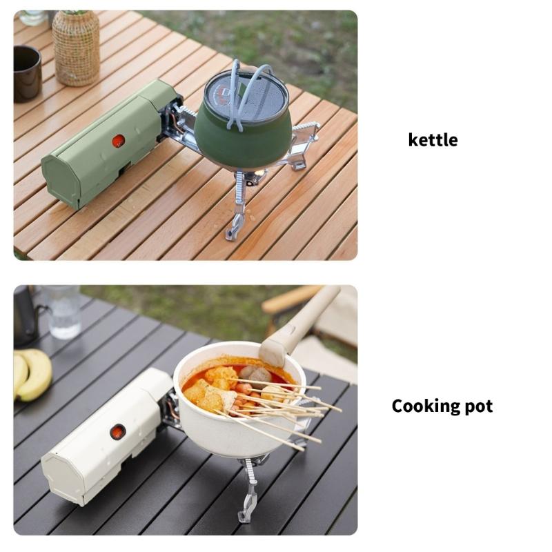 WindProofed Camp Gas Stove Outdoor Tourist Stove Strong Fire Heaters Tourism Cooker Emergencies Cooking Equipment