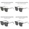 Gm Fashion Retro Square Sunglasses With Uv400 Protection For Casual Outings