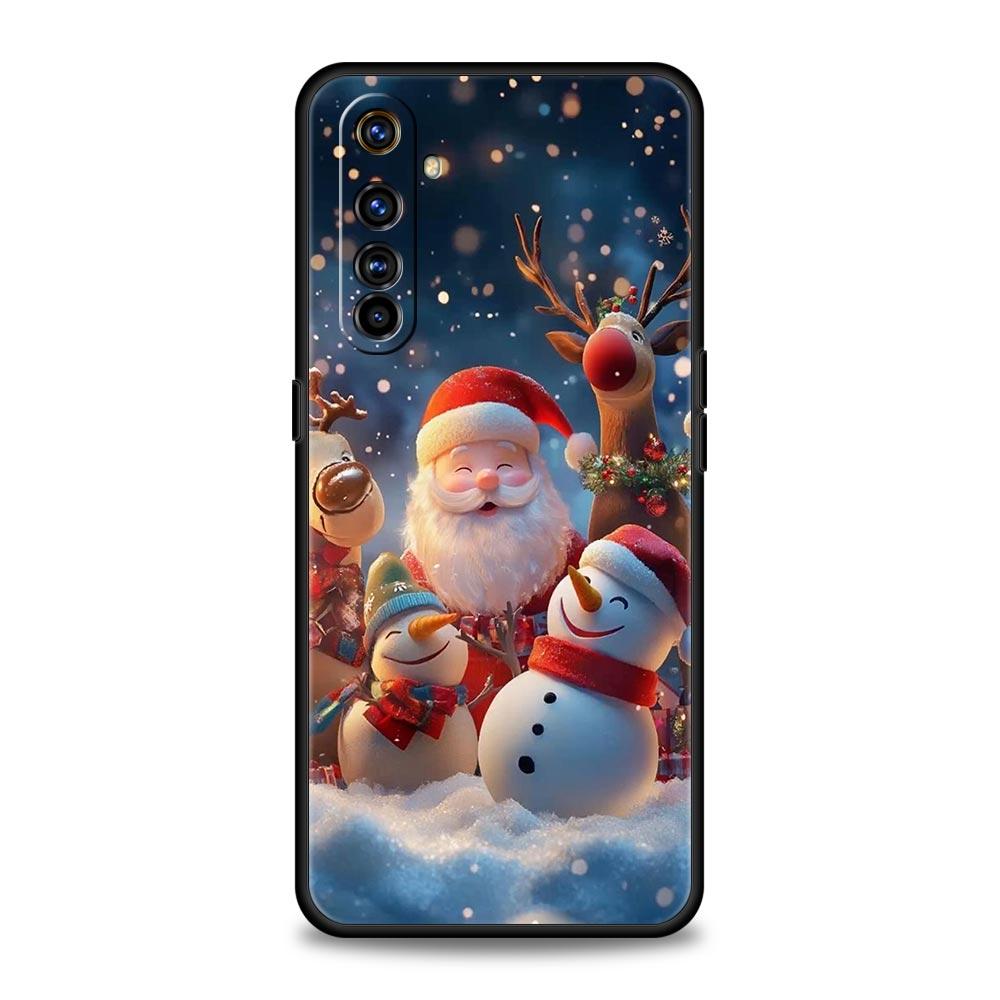 New Year Christmas Soft TPU For Realme 13 12 11 10 9 Pro Plus GT3 GT2 C21 C25 C35 C53 C55 C67 Pro 5G Phone Case Cover Fundas Bag