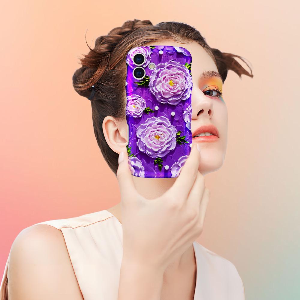 For iPhone 16 Plus Magnetic Case Wave Edge Glitter TPU Phone Back Cover