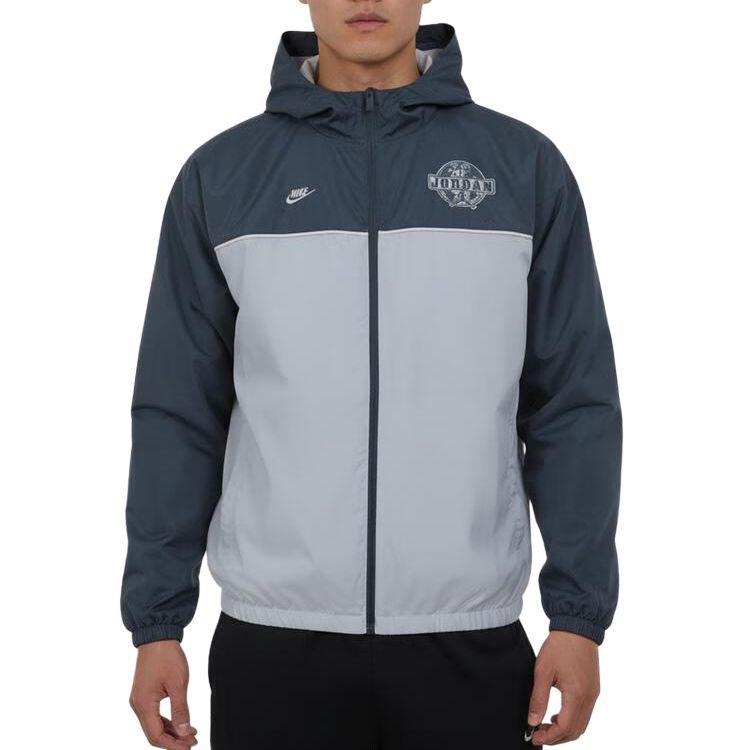 

Jordan Men s Woven Hooded Jacket Deep Ocean Blue IO9830-479 S