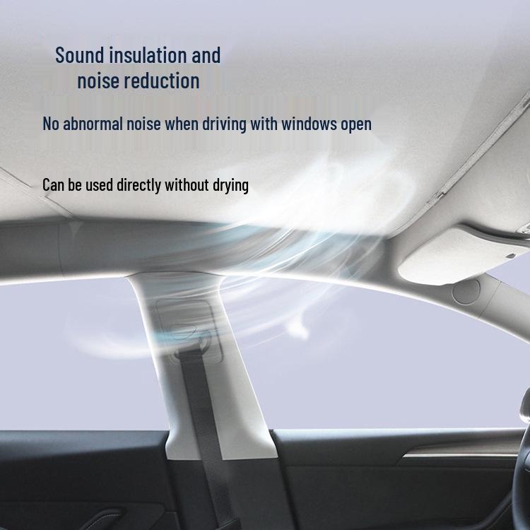 Tesla Model 3/Y Panoramic Sunroof Ice Crystal Heat Insulating Sunshade.