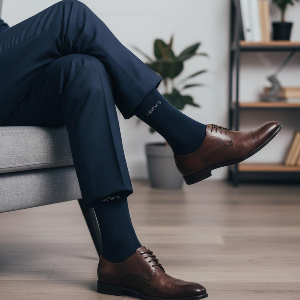 Høyberg Herren Anzugsocken 6 Paar Lang Baumwolle Mix Farbe