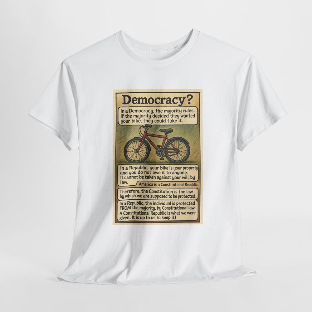 Republic Vs Democracy Tshirt Tops Tee, Political Philosophy Shirt, Majority Rule Vs