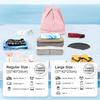 Zip Closure Waterproof Backpack Portable Fitness Storage Bag Dry Wet Separation Bag  Travel Use