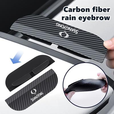Tapa de Lluvia para Espejo Retrovisor de Coche a Presión, Escudo de Lluvia, Parasol, Protector de Visión Para SsangYong Musso Korando Rexton Torres Kyron 2