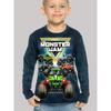 Children's Truck 3D Digital Printed Boy's Fun and Fashionable Round Neck Long Sleeved T-shirt