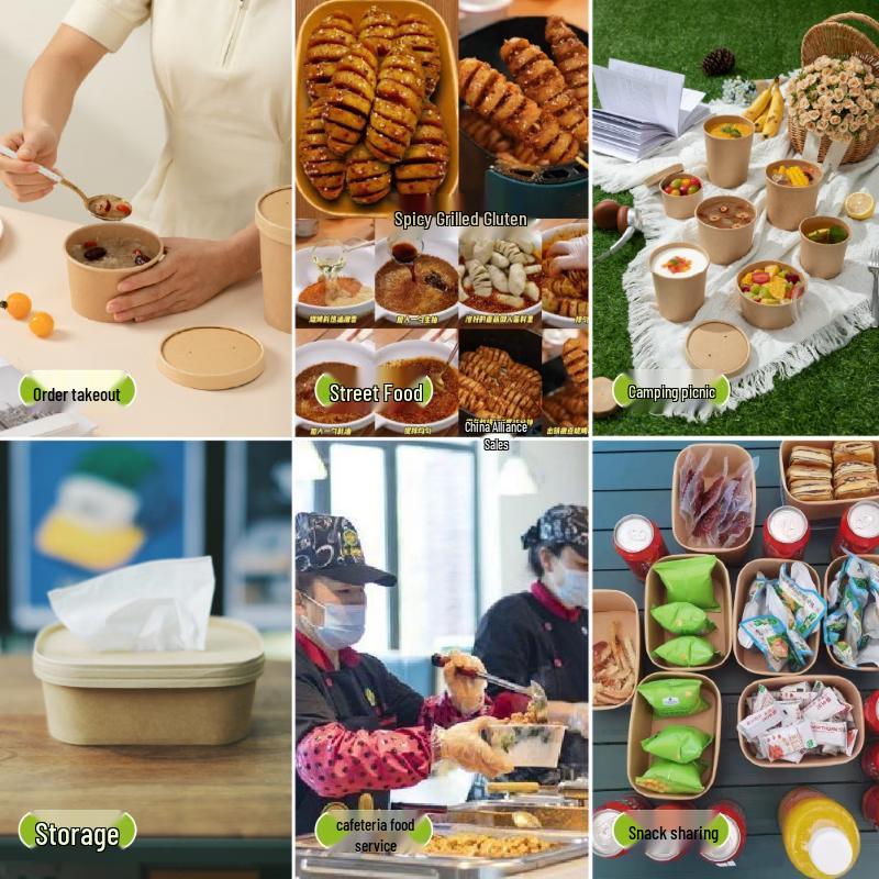 Disposable Kraft Paper Soup Container