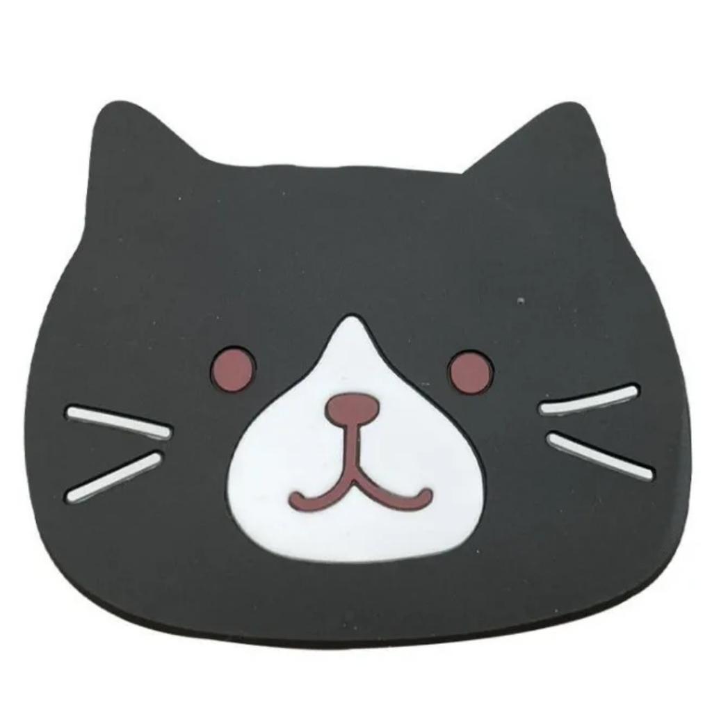 1pcs Cat Silicone Cup Coaster Mat, Waterproof & Heat Anti-slip and Anti-burn PVC Resistant Table Placemats
