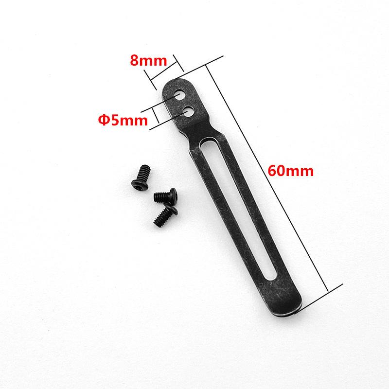Stainless Steel Back Clip for DIY Folding Pocket Knife Tool DIY Accessories Back Clip Custom Folding Knife Back Clip Holder