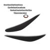 Carbon fiber headlight covers eyelids For BMW 7 Series 730d 740i 2008- 2012 F01 F02 car front lamp eyebrows decoration sticker