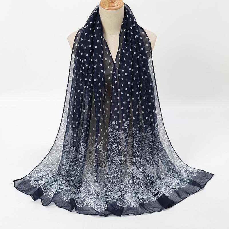Novos Hijabs de Algodão Viscose Estampados Para Mulheres Lenço Xales Muçulmanos Tamanho Grande Lenços de Cabeça Faixas de Cabeça Florais Foulard Bandana Véu