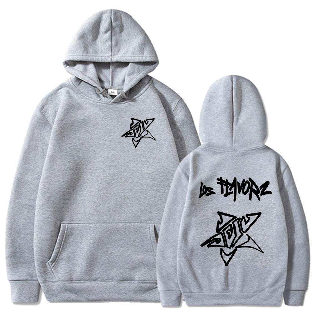 Autumn/Winter Hoodie Rapper Dei V Los Flavorz 2025 Printed Men's and Women's Fashion Harajuku Long Sleeve Sweatshirt Warm Hoodie