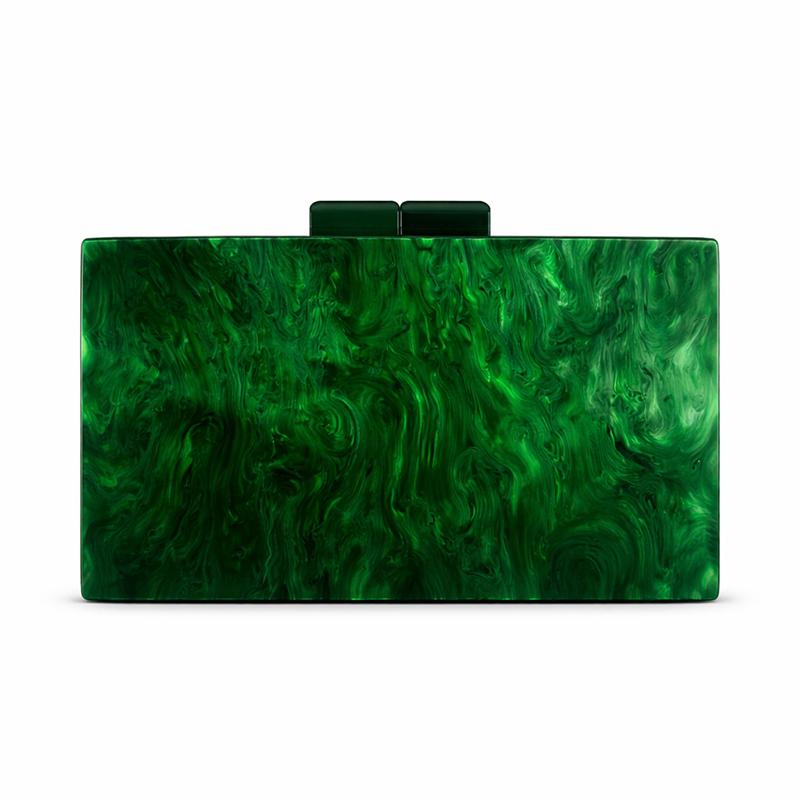 Shoulder Bag New Pearlized Acrylic Banquet Ladies Crossbody Evening Wedding Clutch Bags Crystal Original Brand Wallet Eco Pouch