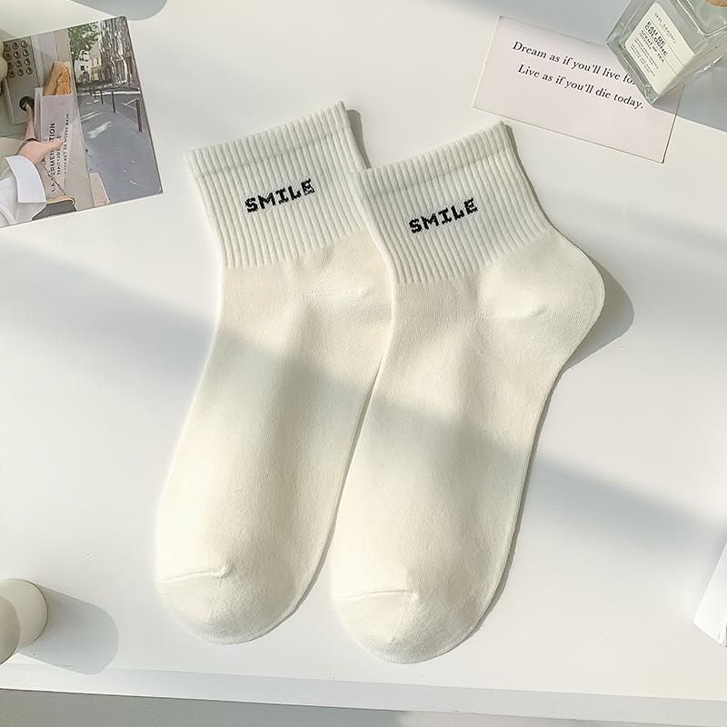 

Combed Cotton Socks, Women s Summer Thin Short Socks, Sweat-absorbing Sports Socks, Boat Socks, Summer Women s Short Socks 1 pair білий