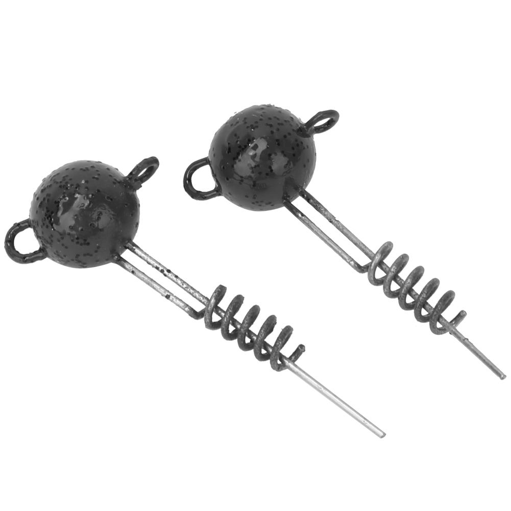 2PCS 10G 20G 30G 50G Screw Fixed Jig Soft Sinkers Fishing Lures Bait Tool Accessory