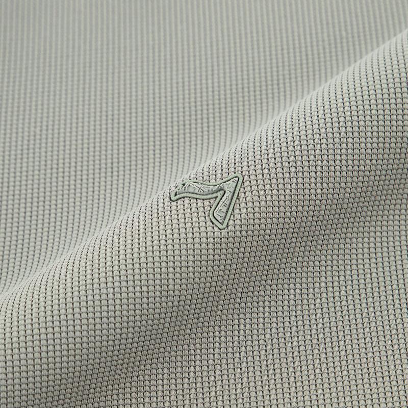 SEVEN Men's 10A Antibacterial Waffle Brushed Long Sleeve Polo Shirt