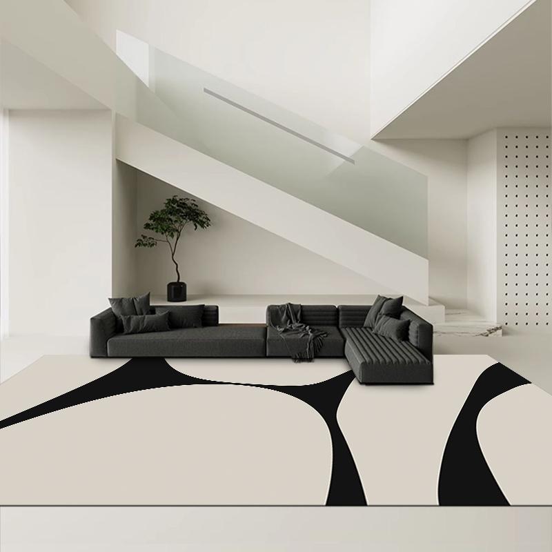 

Nordic Living Room Sofa Rugs Modern Cloakroom Dresser Carpet Home Lounge Entertainment Room Rug Simple Bedroom Bedside Carpet 80x120cm