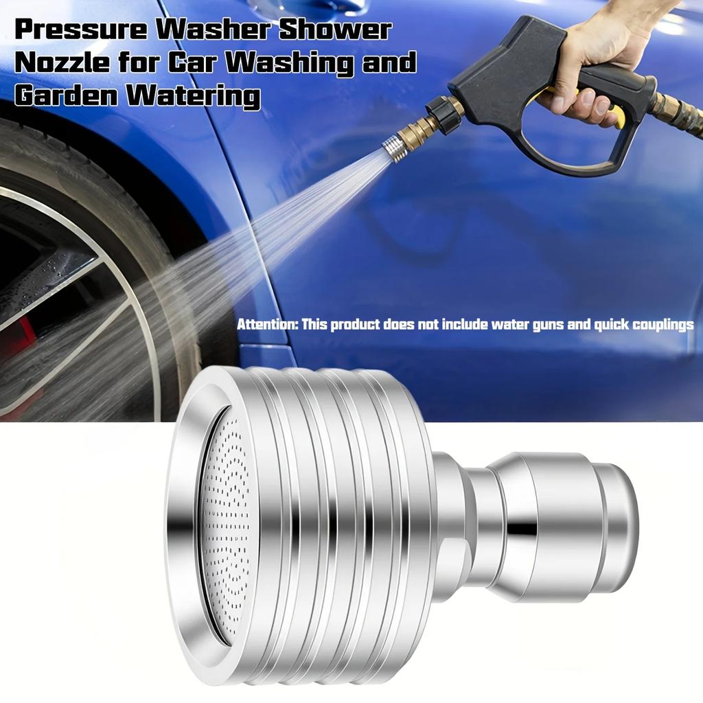 1Pc High-Pressure Water Nozzle with 1/4" Quick Connector, Ideal for Car Washing & Garden Watering
