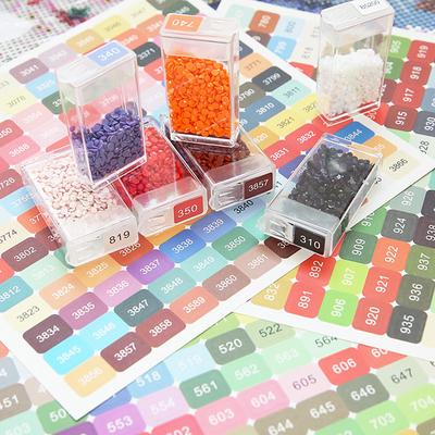 Diamant Malerei Farbe Anzahl Aufkleber 447 Dmc Etiketten Aufkleber Lagerung Box Diamant