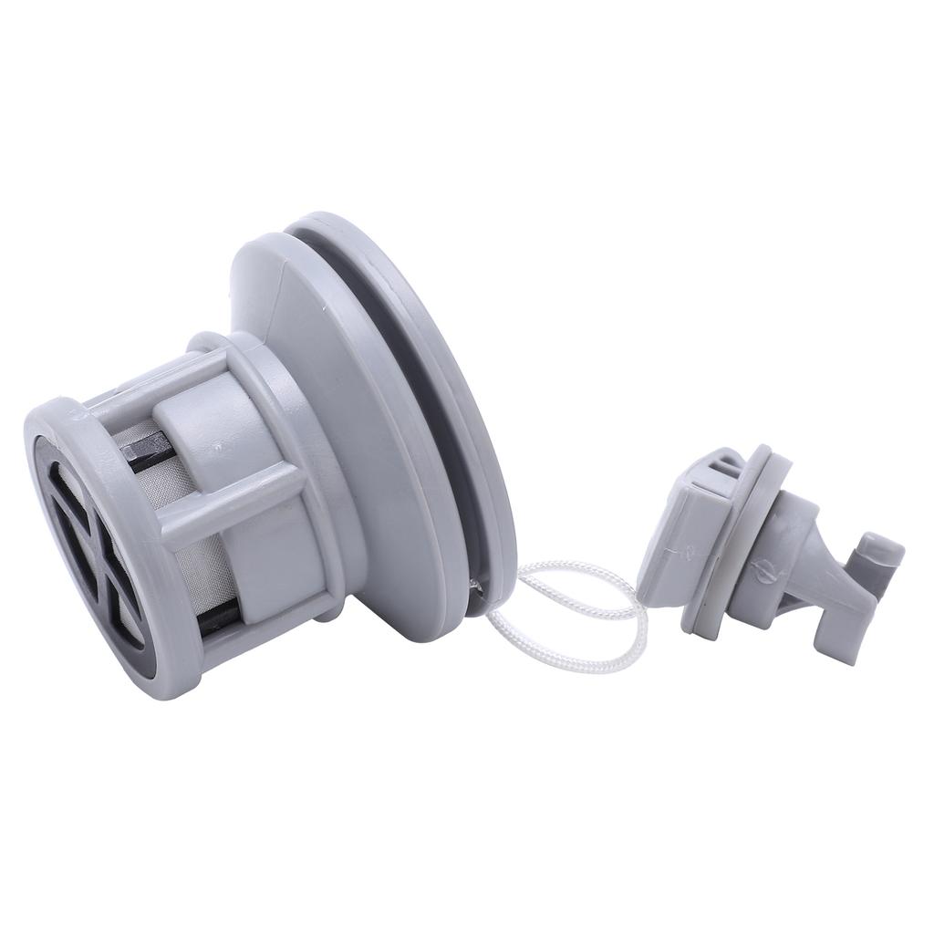 Boot Luftventil Leichtes Gasventil Ersatz für Schlauchboot Kajakfahren Gummiboote Grau