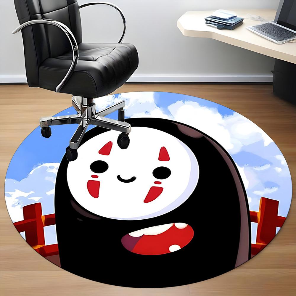 1pc Sen to Chihiro no Kamikakushi Office Round Area Rug, Under Office Chairs Bedroom Living Room Home Decor a1022276