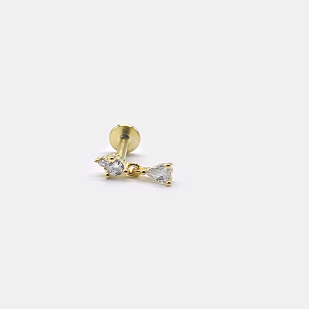 AIDE 1PC 925 Silver Zircon Piercing Chain Fit For Earring Hoops Ear Bone Studs DIY y2K Lucky Red Koi Fish Jewelry Accessories