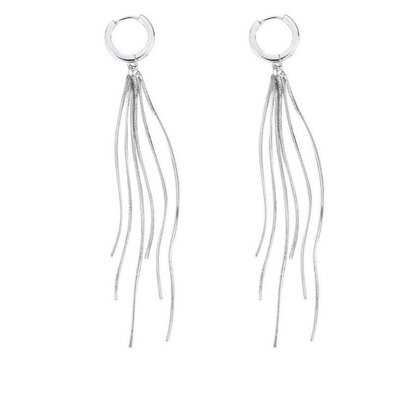 Korean Luxury Influencer Ear Cuffs: Versatile, Slimming Tassel Earrings for Women