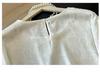 Women's Chinese Style Jacquard Embroidery Satin Shirt - Loose Fit, Round Neck