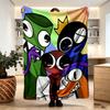 Game Rainbow Friends Print Blanket - Soft & Comfortable, for Bedroom, Travel, Sofa, Home Decoration - Birthday Christmas Gift for Friend