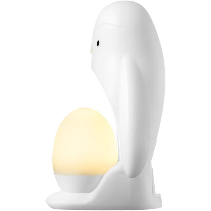 Tommee tippee veilleuse pingouin 2-en-1, œuf lumineux nomade, luminosité réglable, usb
