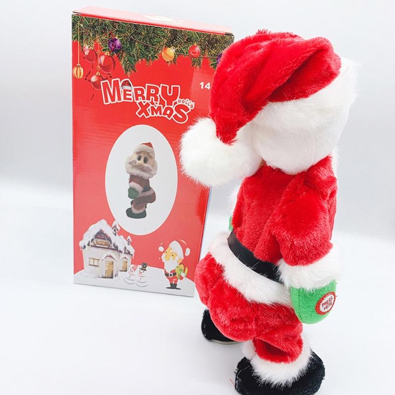 Cute Gift for Kids&Adults Plastic Toy Kids Game Electric Dancing Santa Claus Creative Supplies for Age 3 Kids/Adults