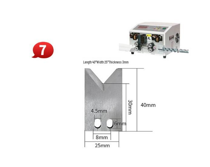 Tungsten Steel Blade for Automatic Wire Cutting and Stripping Machine