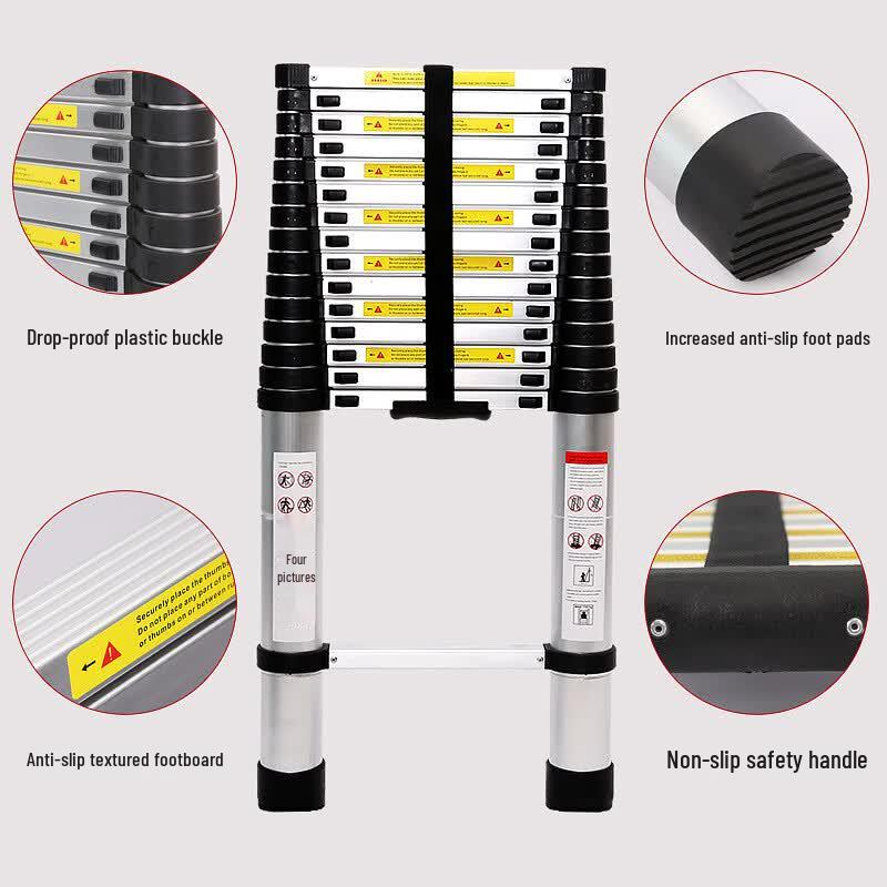 Kerbarn 3.8m Aluminum Alloy Telescopic Ladder