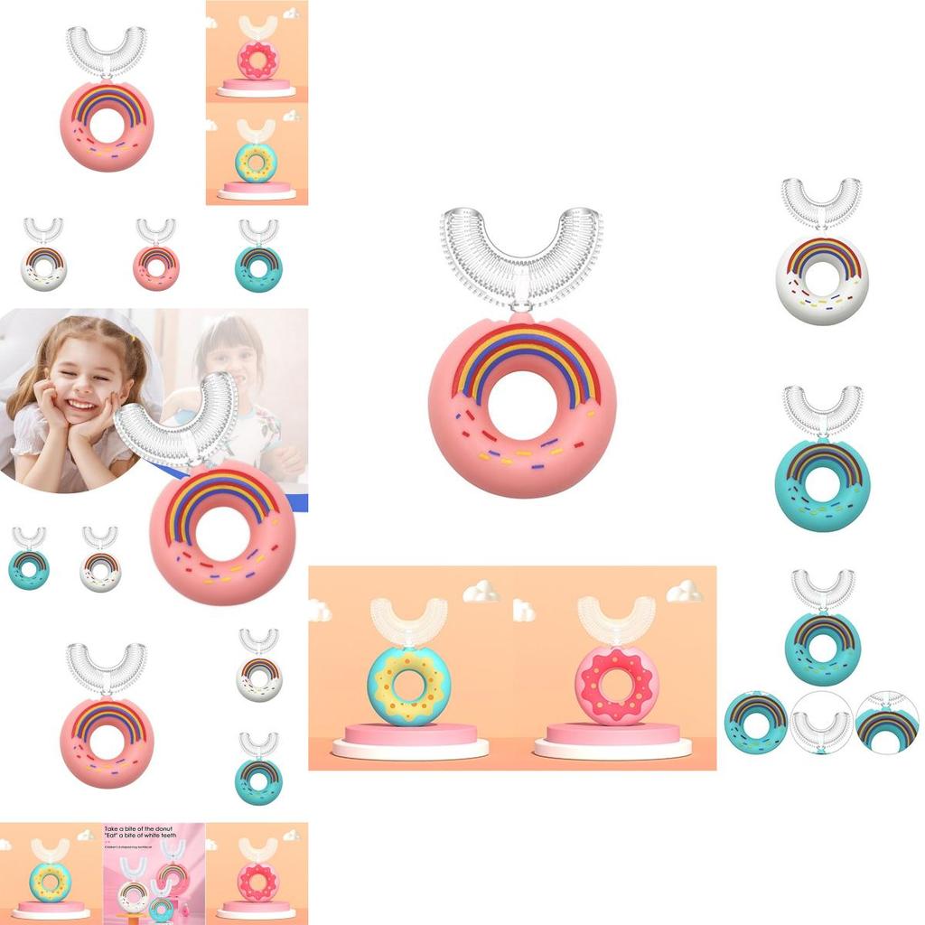 Begeistern Sie Ihre Kinder für das Zähneputzen mit der U-förmigen Silikon-Zahnbürste