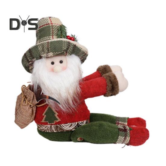 

Рождественская пряжка для штор с изображением плюшевого Санта-Клауса, лося, снеговика, подхваты для штор для вечеринок в домашнем офисе, перил для штор, елки A