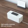 Power Strip Storage Box Multi-purpose Strong Bearing Capacity Hardness Desk Anti-skid Cable Management Box for Office
