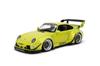 Kyosho Jada Toys PINK SLIPS Series Scale Porsche RWB GENKI Yellow Finished Model JADA36472 1/18
