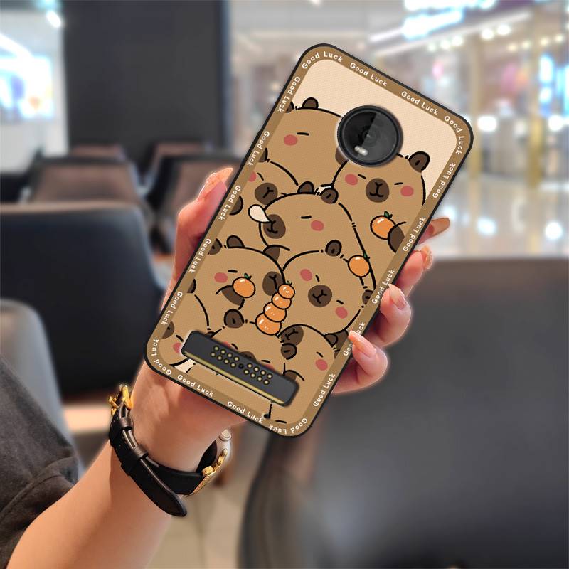 Durable Protective Phone Case For MOTO Z4 Play Graffiti Phone Pouch Cartoon Anti-knock TPU Waterproof Cute Soft Case
