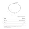 Modian Fashion Cute Heart Ankle For Women Real Solid 925 Silver Simple Link Chain Ankle Ethnic Fine Jewelry