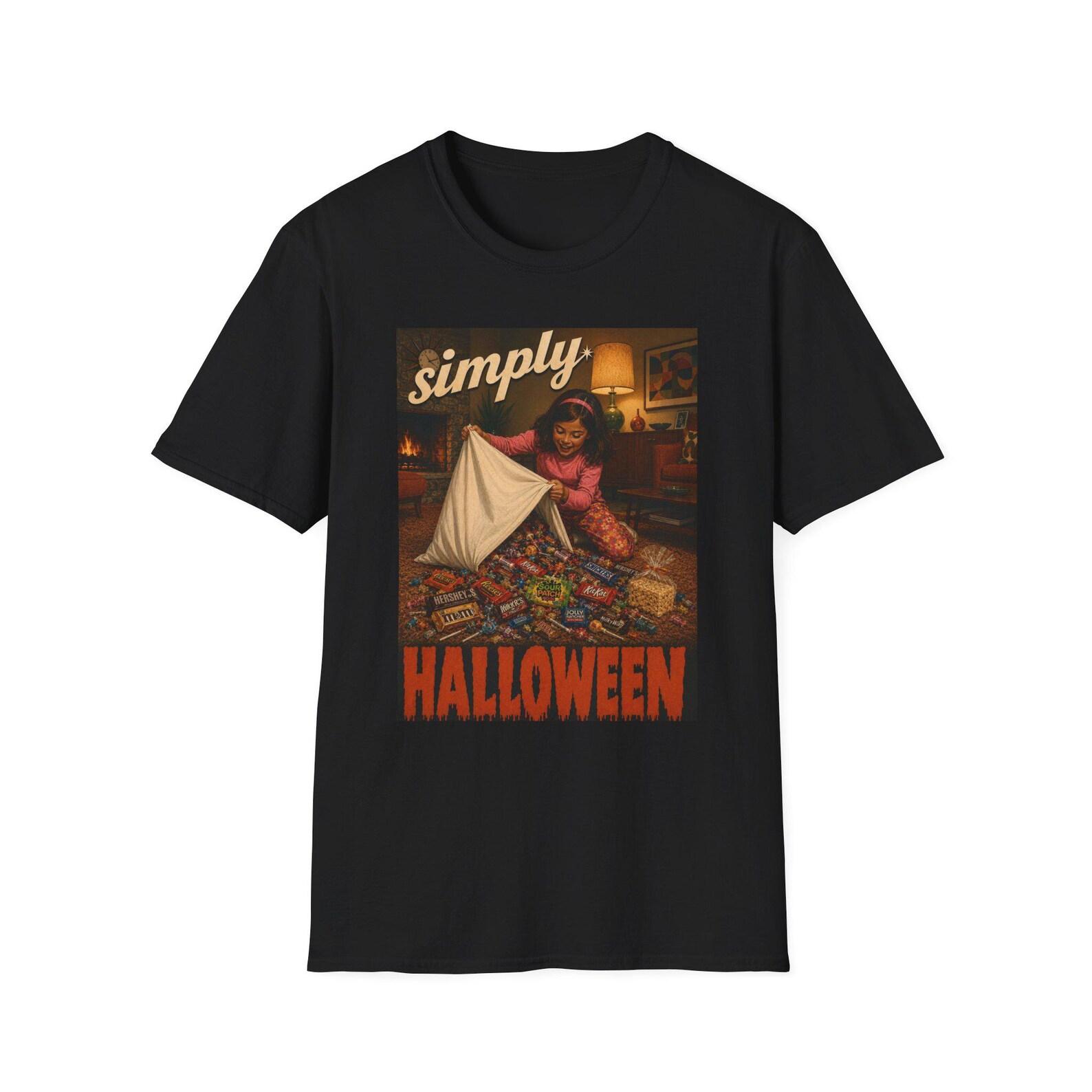 Simply Halloween T-Shirt | Vintage pillowcase Trick-or-Treat Artwork L