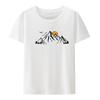 Outdoors Roupas Masculinas Mountain The Sunset Streetwear Unisex Clothing Casual Print Shortsleev Style Hipster Tops Humor Pattern