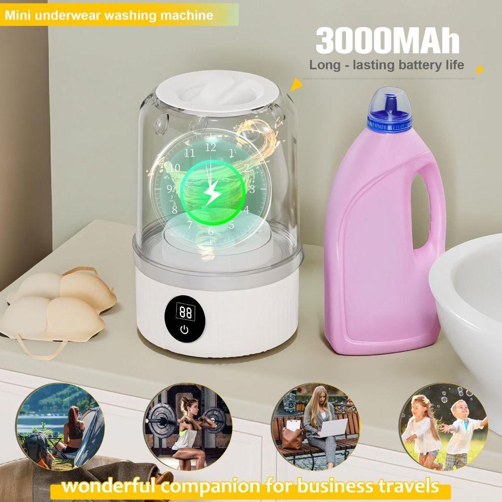 Rechargeable Washing Machine Mini Sock Washing Machine Portable Underwear Washer Household