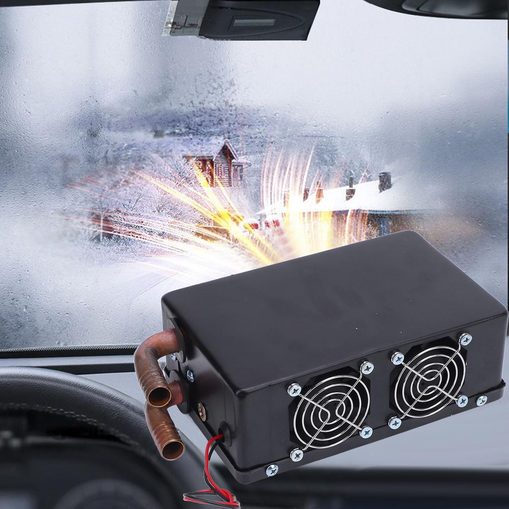 500W Car Heater Fan Low Noise 80CFM Airflow 8500BTU 3 Ports Water Heating Double Exhaust Heater Defroster DC12V