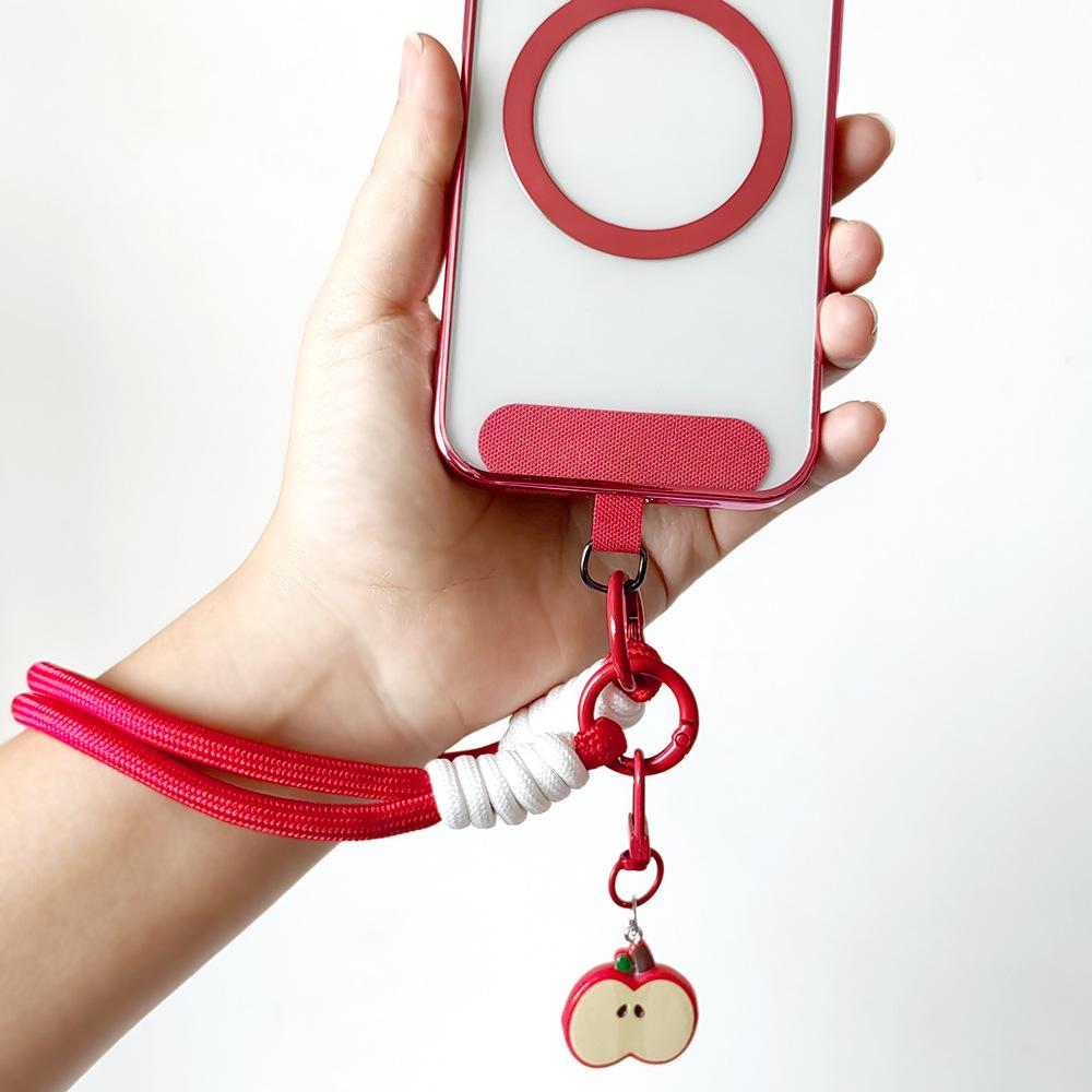 1 Pezzo Cordino da Polso Audace di Alto Valore Rosso Cina Raffinato Cordino per Cellulare Pendente a Catena per Cellulare da Viaggio Anti-smarrimento alla Moda e Versatile