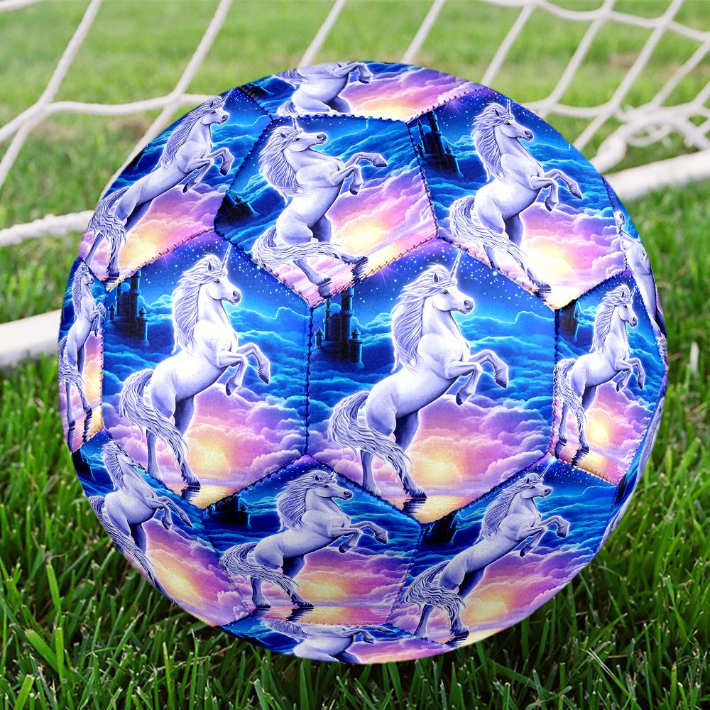 Uni-horse Indoor Soccer Ball Size 5 Colorful All Ages Machine Stitched PVC Competition Ready Durable High-Bounce
